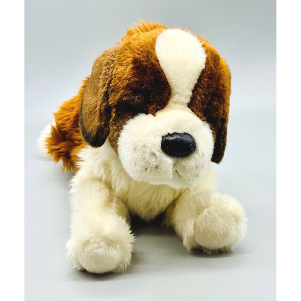 Douglas Saint Bernard Oma Plush Dog Realistic Brown White Stuffed Animal 2048